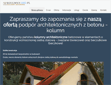 Tablet Screenshot of kolumny.org.pl
